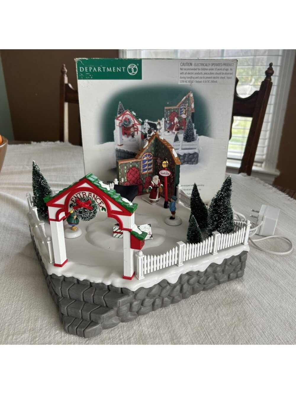 Dept 56 Animated "Photo with Santa" Complete Works Christmas Village **Read**